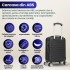 Troler cabina avion Quasar & Co.®, 40x30x20cm, bagaj de mana, troller cu fermoar sigur, cifru, maner telescopic lung, geamantan cu 4 roti duble, detasabile, 360°, valiza ABS 2.8 mm, rezistent, 2 compartimente cu buzunar, 10kg, LINE, negru [6]