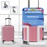 Troler cabina avion Quasar & Co.®, 40x30x20cm, bagaj de mana, troller cu fermoar sigur, cifru, maner telescopic lung, geamantan cu 4 roti duble, detasabile, 360°, valiza ABS 2.8 mm, rezistent, 2 compartimente cu buzunar, 10kg, LINE, roz pudrat [9]