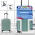 Troler cabina avion Quasar & Co.®, 40x30x20cm, bagaj de mana, troller cu fermoar sigur, cifru, maner telescopic lung, geamantan cu 4 roti duble, detasabile, 360°, valiza ABS 2.8 mm, rezistent, 2 compartimente cu buzunar, 10kg, LINE, turcoaz [9]