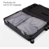 Set 6 huse organizare bagaj, Quasar & Co.®, impermeabile, sistem compresie/extensie cu fermoar, gri [4]