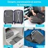 Set 6 huse organizare bagaj, Quasar & Co.®, impermeabile, sistem compresie/extensie cu fermoar, gri [3]