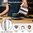 Cana din inox, latiera pentru spumare cu maner, Quasar & Co.®, cana de lapte sau cappucino, cu cioc, cana pentru bar, cana barista, 600 ml, h 11 cm [13]