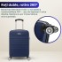 Troler cabina avion Quasar & Co.®, 55x36x20cm, bagaj de mana, troller cu fermoar antifurt, cifru, maner telescopic lung, geamantan cu 4 roti duble silentioase 360°, valiza ABS 2.8 mm, rezistent, 2 compartimente cu buzunar, 10kg, LINE, bleumarin [5]