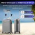 Troler cabina avion Quasar & Co.®, 55x36x20cm, bagaj de mana, troller cu fermoar antifurt, cifru, maner telescopic lung, geamantan cu 4 roti duble silentioase 360°, valiza ABS 2.8 mm, rezistent, 2 compartimente cu buzunar, 10kg, LINE, argintiu [8]