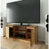 Comoda TV cu 2 usi si o polita, PAL laminat 16 mm, 120x40x55 cm, stejar craft [4]