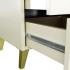 Comoda MOBI K-03 cu 3 sertare, PAL laminat 16 mm, 40x37x58 cm, bej si auriu [4]