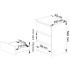 Noptiera cu 3 sertare, PAL laminat 16 mm, 40x35x57 cm, alb [2]