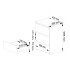 Noptiera cu 3 sertare, PAL laminat 16 mm, 40x35x57 cm, alb si gri [2]