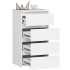 Comoda cu 4 sertare, PAL laminat 16mm, 40x35x74 cm, alb [2]
