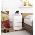 Comoda cu 4 sertare, PAL laminat 16mm, 40x35x74 cm, alb [6]