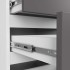 Comoda cu 4 sertare, PAL laminat 16mm, 40x35x74 cm, alb si gri [4]