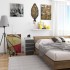 Comoda cu 4 sertare, PAL laminat 16mm, 40x35x74 cm, alb si gri [5]