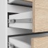 Comoda cu 3 sertare, PAL laminat 16 mm, 60x35x57 cm, alb si stejar sonoma [6]