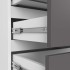 Comoda cu 3 sertare, PAL laminat 16 mm, 60x35x57 cm, alb si gri [5]