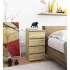 Comoda cu 4 sertare, PAL laminat 16mm, 40x35x74 cm, stejar artisan [4]