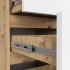 Comoda cu 4 sertare, PAL laminat 16mm, 40x35x74 cm, stejar artisan si alb [6]