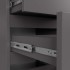 Comoda cu 4 sertare, PAL laminat 16mm, 40x35x74 cm, gri grafit [3]