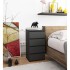 Comoda cu 4 sertare, PAL laminat 16mm, 40x35x74 cm, gri grafit [5]