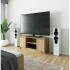 Comoda TV cu 2 usi si o polita, PAL laminat 16 mm, 120x40x55 cm, stejar sonoma [7]