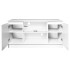 Comoda TV cu 2 usi si o polita, PAL laminat 16 mm, 120x40x55 cm, alb [6]