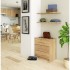 Dulap pantofi MINI cu 3 usi rabatabile, PAL laminat 16 mm, 60x31x62 cm, stejar sonoma [4]