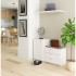 Dulap pantofi S16 cu comoda, 3 niveluri rabatabile, PAL laminat 16 mm, 98x33x67 cm, alb [4]