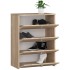 Dulap pantofi RUBIN 4 niveluri, cu usi rabatabile, PAL laminat 16 mm, 66x36x85 cm, stejar sonoma [2]