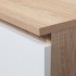 Comoda TV cu 2 usi si rafturi centrale, PAL laminat, 160x40x33 cm, stejar sonoma si alb [4]