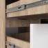 Birou colt stanga in L cu 3 sertare si rafturi, PAL laminat 16 mm, 155x85x77 cm, stejar sonoma si alb [7]