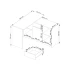 Birou de colt cu sertar, usa si 6 rafturi, PAL laminat 16 mm, 120x126x79 cm, stejar sonoma si alb [3]