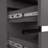 Noptiera cu 3 sertare, PAL laminat 16 mm, 40x35x57 cm, gri [3]