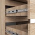 Noptiera cu 3 sertare, PAL laminat 16 mm, 40x35x57 cm, stejar sonoma [6]