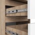 Noptiera cu 3 sertare, PAL laminat 16 mm, 40x35x57 cm, stejar sonoma si alb [6]