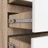 Comoda cu 3 sertare, PAL laminat 16 mm, 60x35x57 cm, stejar sonoma si alb [6]