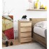 Comoda cu 4 sertare, PAL laminat 16mm, 40x35x74 cm, stejar sonoma [5]