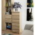 Comoda cu 6 sertare, PAL laminat 16 mm, 40x35x109 cm, stejar sonoma [5]