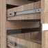 Comoda cu 6 sertare, PAL laminat 16 mm, 40x35x109 cm, stejar sonoma [6]