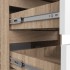 Comoda cu 6 sertare, PAL laminat 16 mm, 40x35x109 cm, stejar sonoma si alb [5]