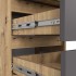 Noptiera cu 3 sertare, PAL laminat 16 mm, 40x35x57 cm, stejar artisan si gri [5]