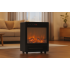 Semineu electric cu efect de flacara, 2000W, 2 trepte, termostat, 29x16x39 cm, negru [3]