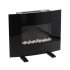 Semineu electric, montaj podea sau perete, efect de flacara, 2000W, 2 trepte, telecomanda, 61x14x48 cm, negru [4]