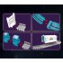 Set constructii traseu auto spatial pentru copii cu 205 piese, astronauti, vehicul electric si proiectie, 46x31x11 cm [8]