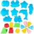 Set nisip kinetic XXL pentru copii cu 4.5kg nisip colorat, 75 forme, tavita gonflabila 55x41x7 cm [11]