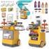 Set magazin pentru copii cu lada si roti, sunete, rafturi multiple, 48x30x58 cm, multicolor [5]
