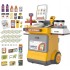 Set magazin pentru copii cu lada si roti, sunete, rafturi multiple, 48x30x58 cm, multicolor [6]