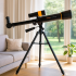 Telescop pentru copii cu stativ si 2 oculare pentru observarea cerului, 46x43x33 cm, negru [3]