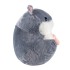 Jucarie plus hamster cu paturica ascunsa, plus moale pentru copii, 50x28 cm, gri [3]