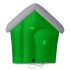 Decoratiune exterior gonflabila de Craciun cu Mos Craciun si casuta, iluminare LED, compresor integrat, 150 cm [3]
