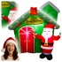 Decoratiune exterior gonflabila de Craciun cu Mos Craciun si casuta, iluminare LED, compresor integrat, 150 cm [5]
