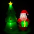 Decoratiune exterior gonflabila de Craciun cu Mos Craciun si brad iluminat, LED, compresor integrat, 148 cm [2]